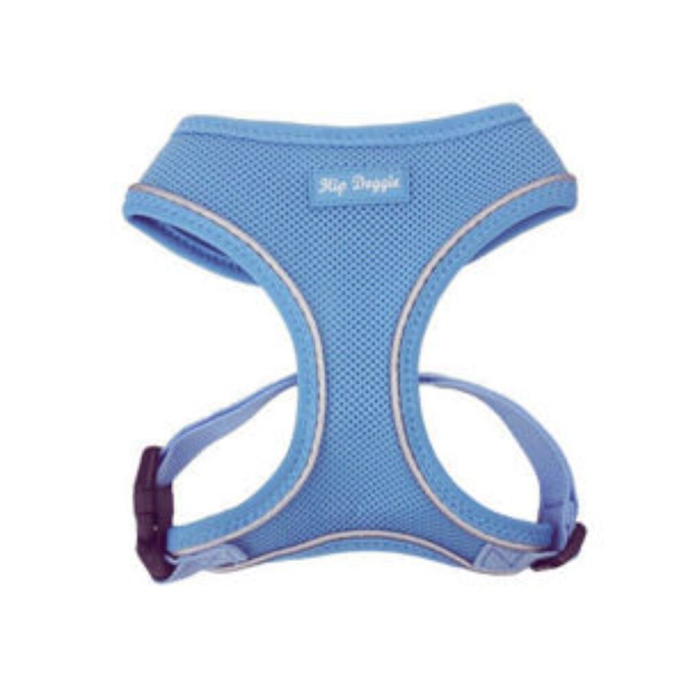 Ultra Comfort Reflective Pet Mesh Harness Vest Lt Blue